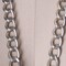 1 Yard 20mm Silver Metal Flattened Links Heavy Duty Aluminum Chain Trim for Jewelry and Bag Straps